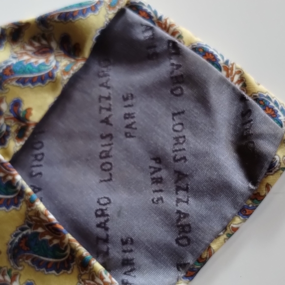 M PARIS DESIGNER Lori's Azzaro 100% SILK Tie - Picture 4 of 4